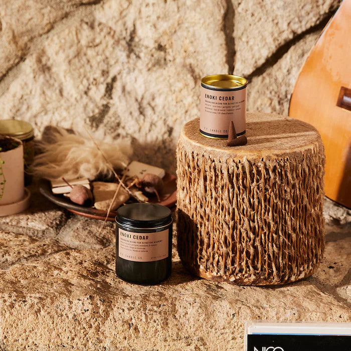 Candela Organica Rilassante - Cedro Enoki