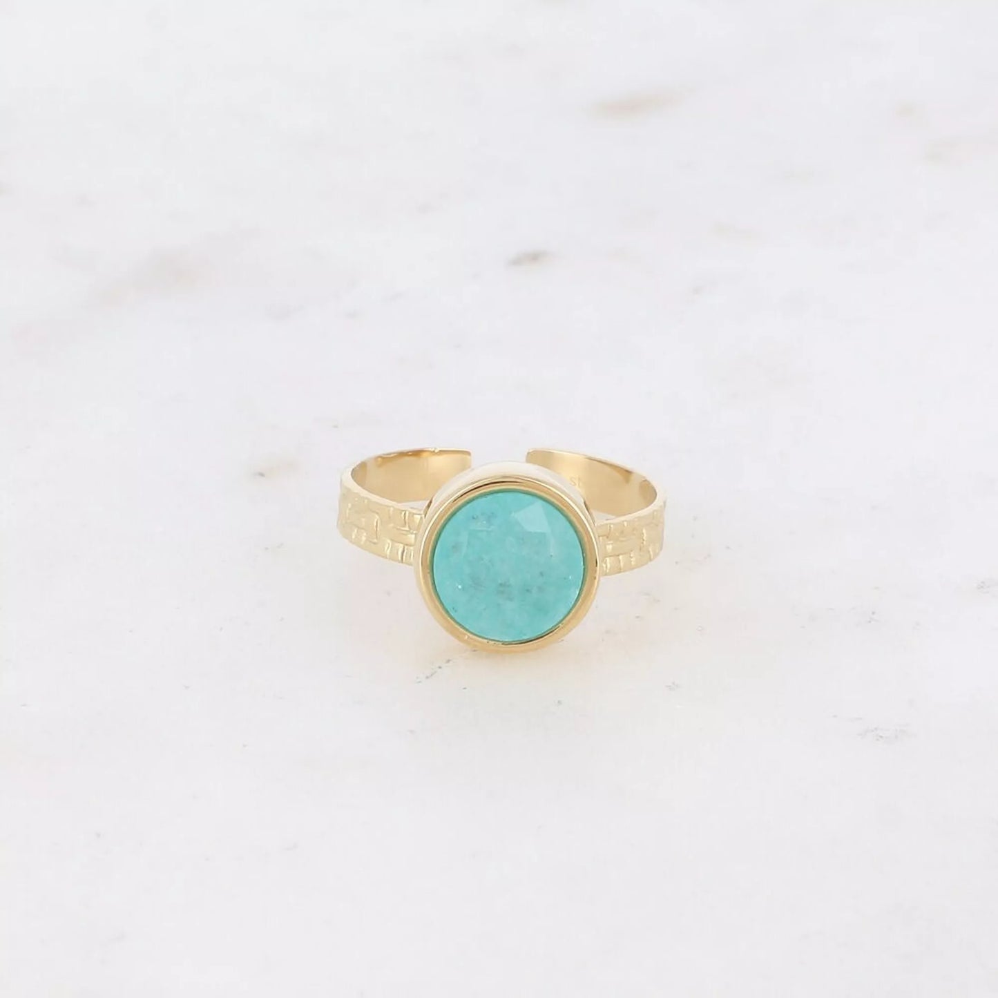 Adjustable Ring with Amazonite