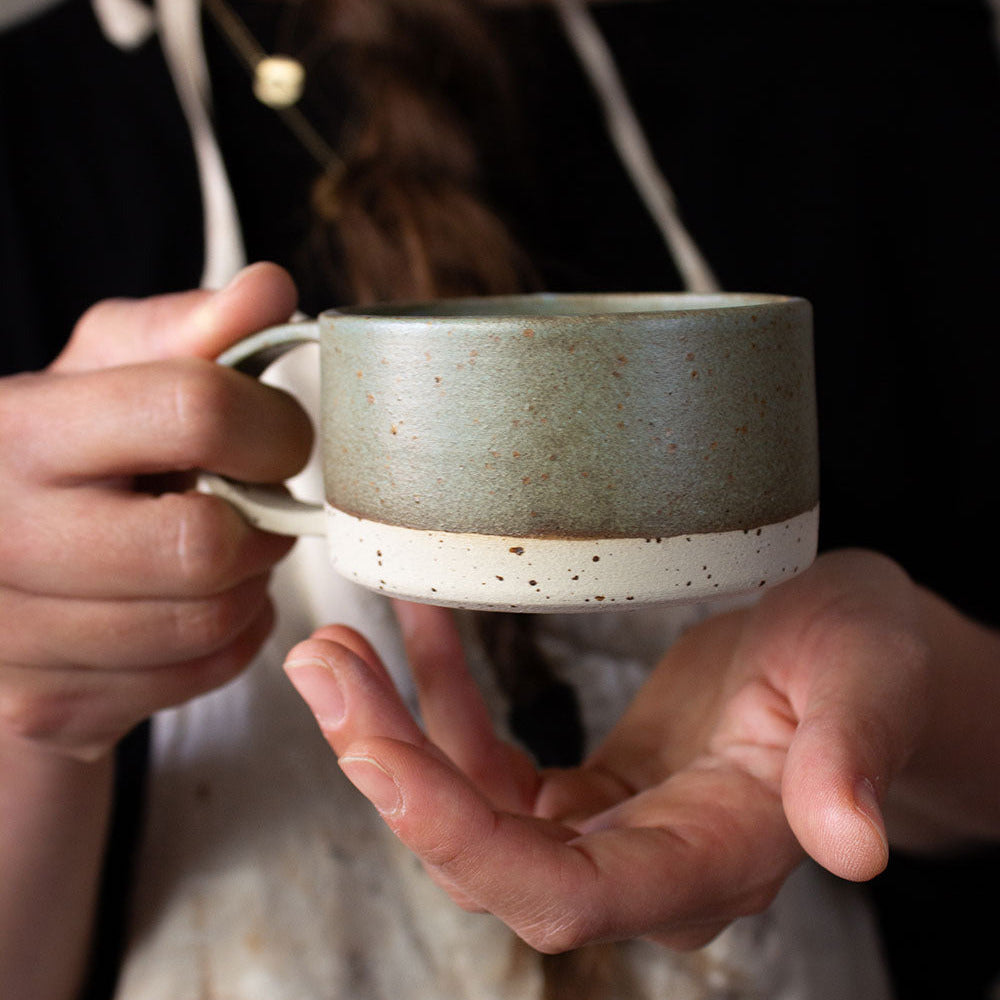 Tazza per cappuccino lavorata a mano