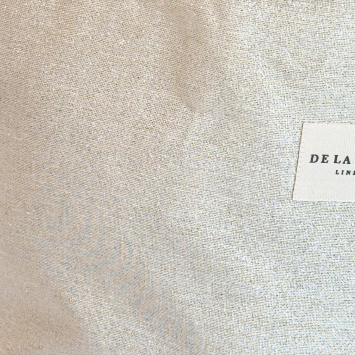 borsa grande beige, dettaglio tessuto