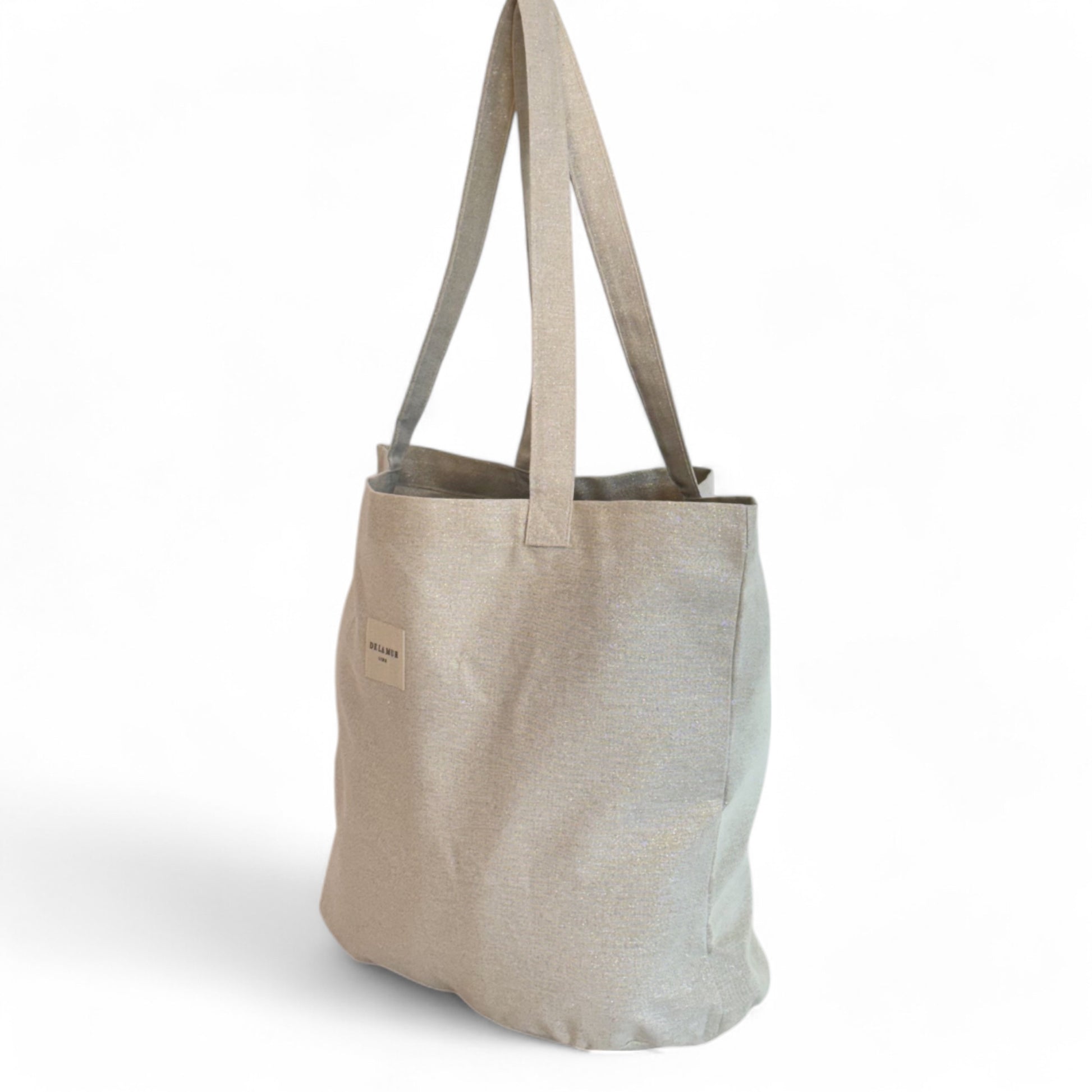 borsa grande beige ista di lato