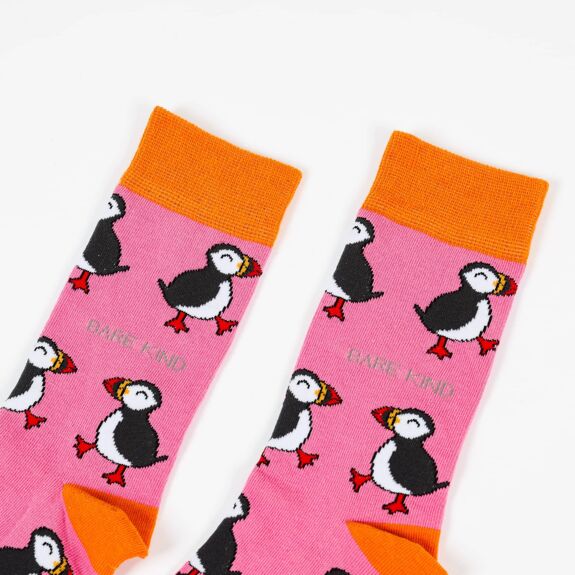 Calzini Puffin Rosa Arancio