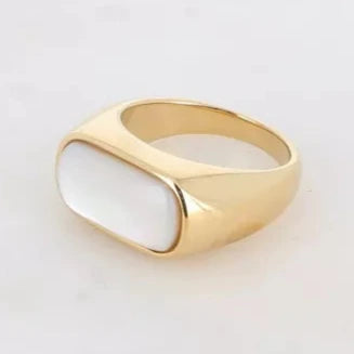 anello madreperla bianca lato
