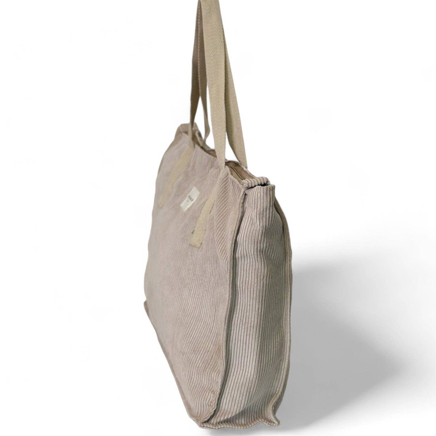 borsa capiente in velluto vista dal ato