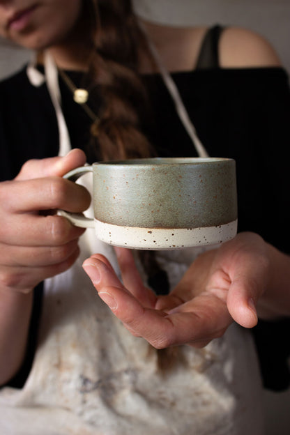 Tazza per cappuccino lavorata a mano