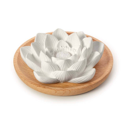 diffusore per oli essenziali in pietra a forma di fiore di loto 