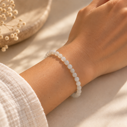 "Feminine Balance" Moonstone Bracelet
