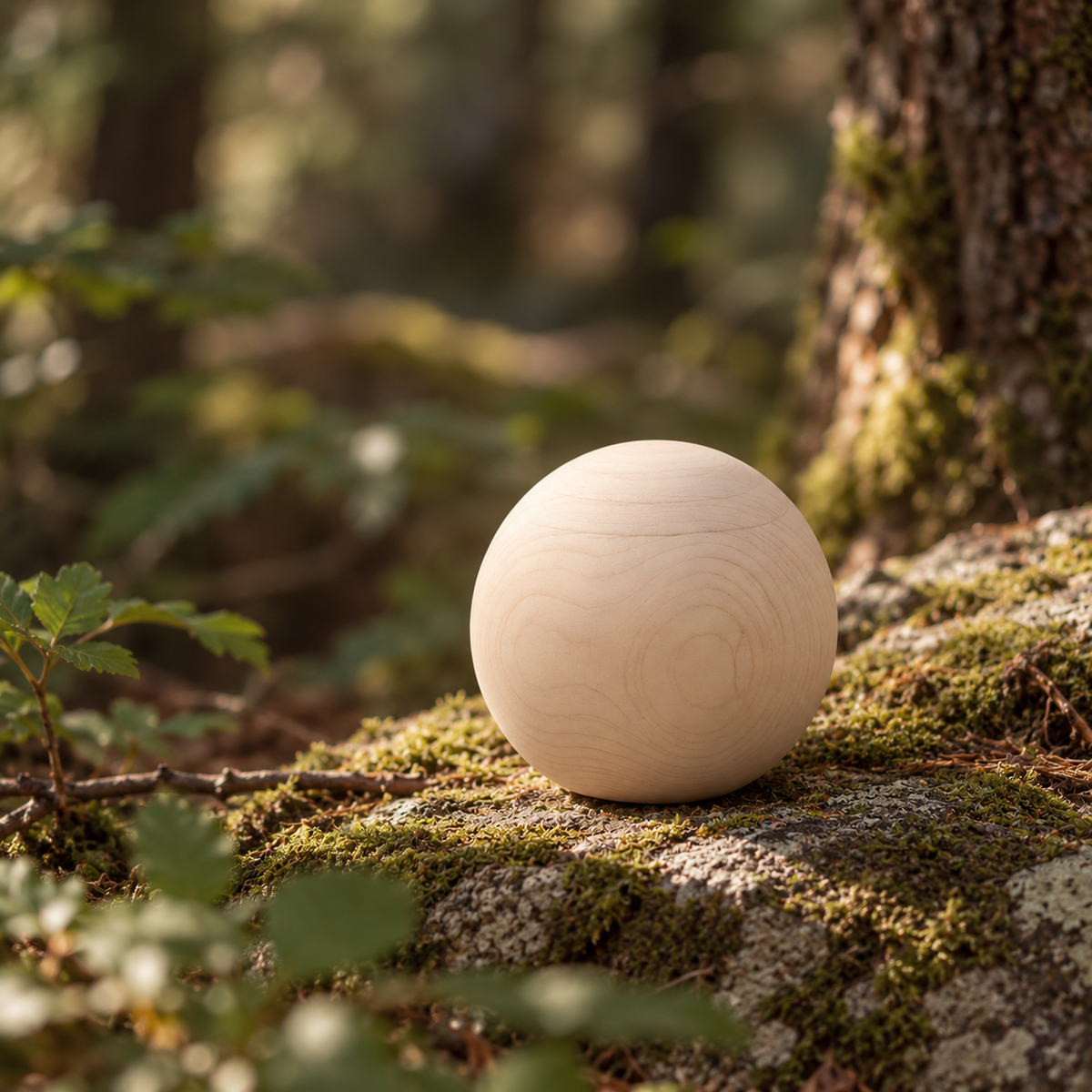 Scented Sphere in Swiss Pine Wood